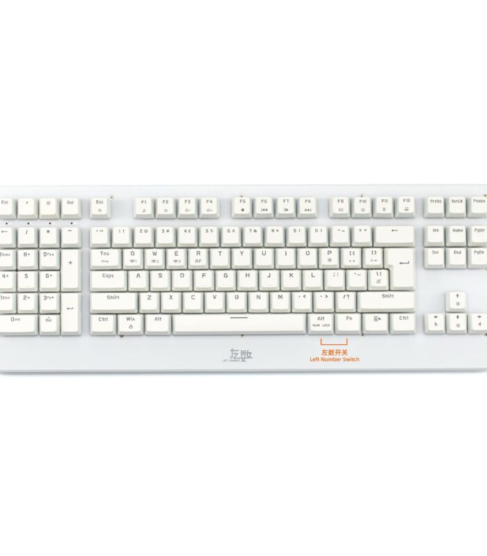 左数三模2216-Left Numeric Mechanical Keyboard Tri-Mode Flagship Edition ZY-2216